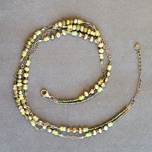 Silpada Green Necklace - Jade, Adventurine, Pearl